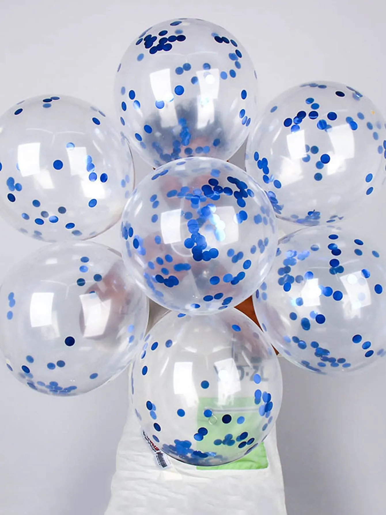 12pcs Sequin Decor Clear Balloon