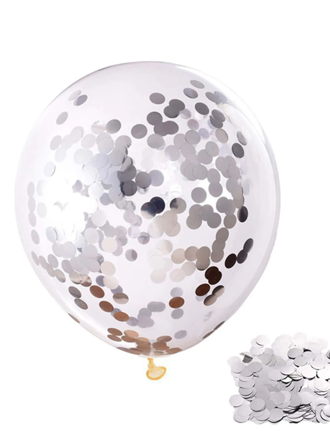 12pcs Sequin Decor Clear Balloon