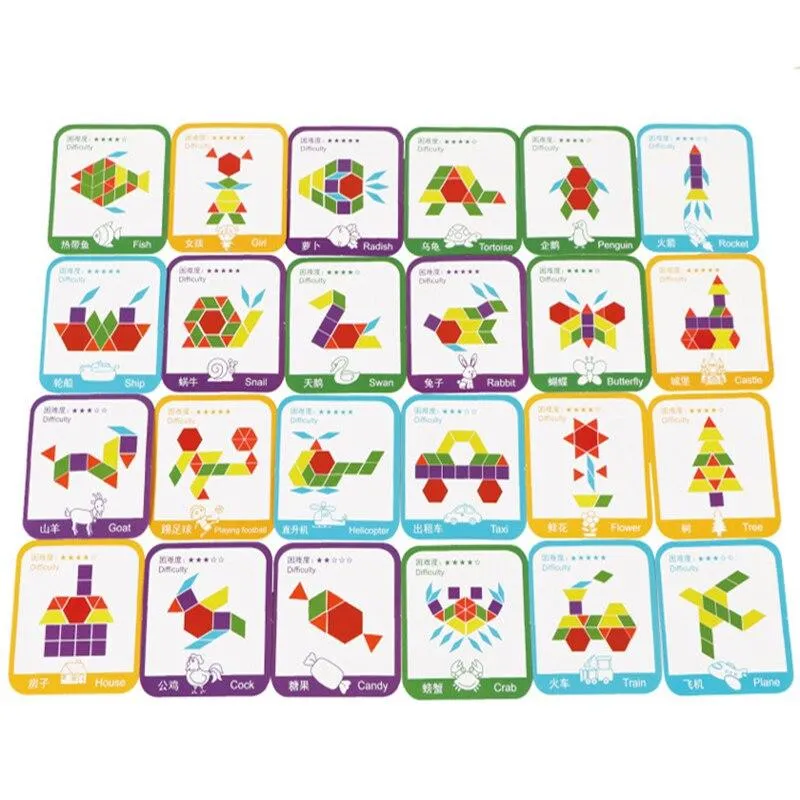 155pcs Jigsaw Puzzle Game Kid Toys Wooden Early Educational Toys for Boys Girls Children Preschool Learning Toy