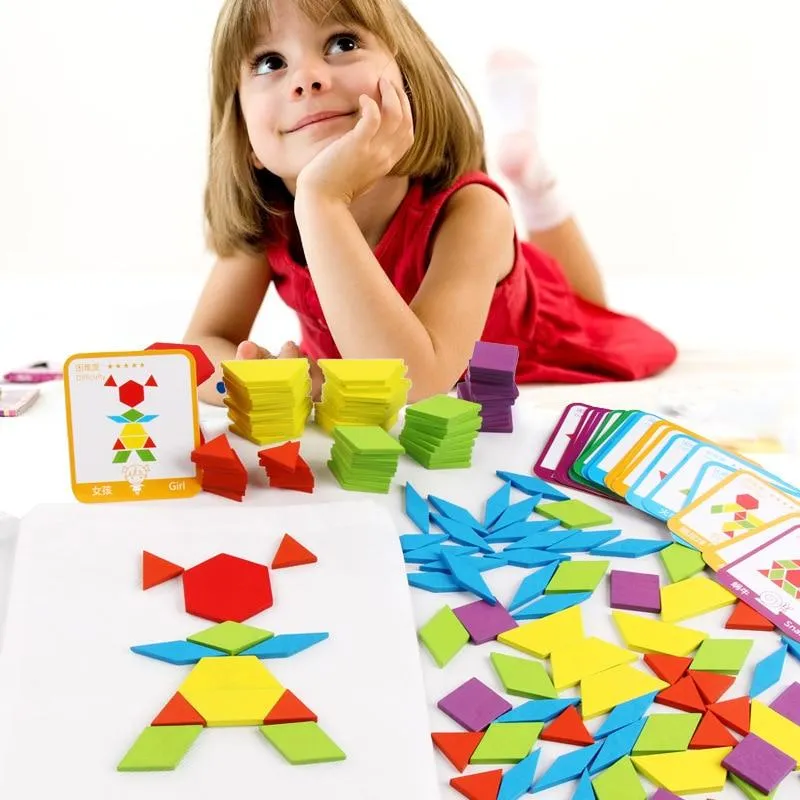 155pcs Jigsaw Puzzle Game Kid Toys Wooden Early Educational Toys for Boys Girls Children Preschool Learning Toy