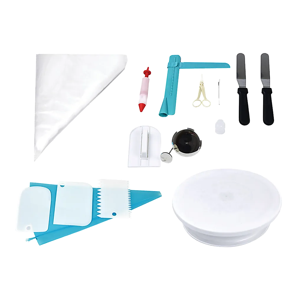 164-Piece Cake Decorating Kit | Turntable Rotating | Baking Flower | Icing Piping Nozzles