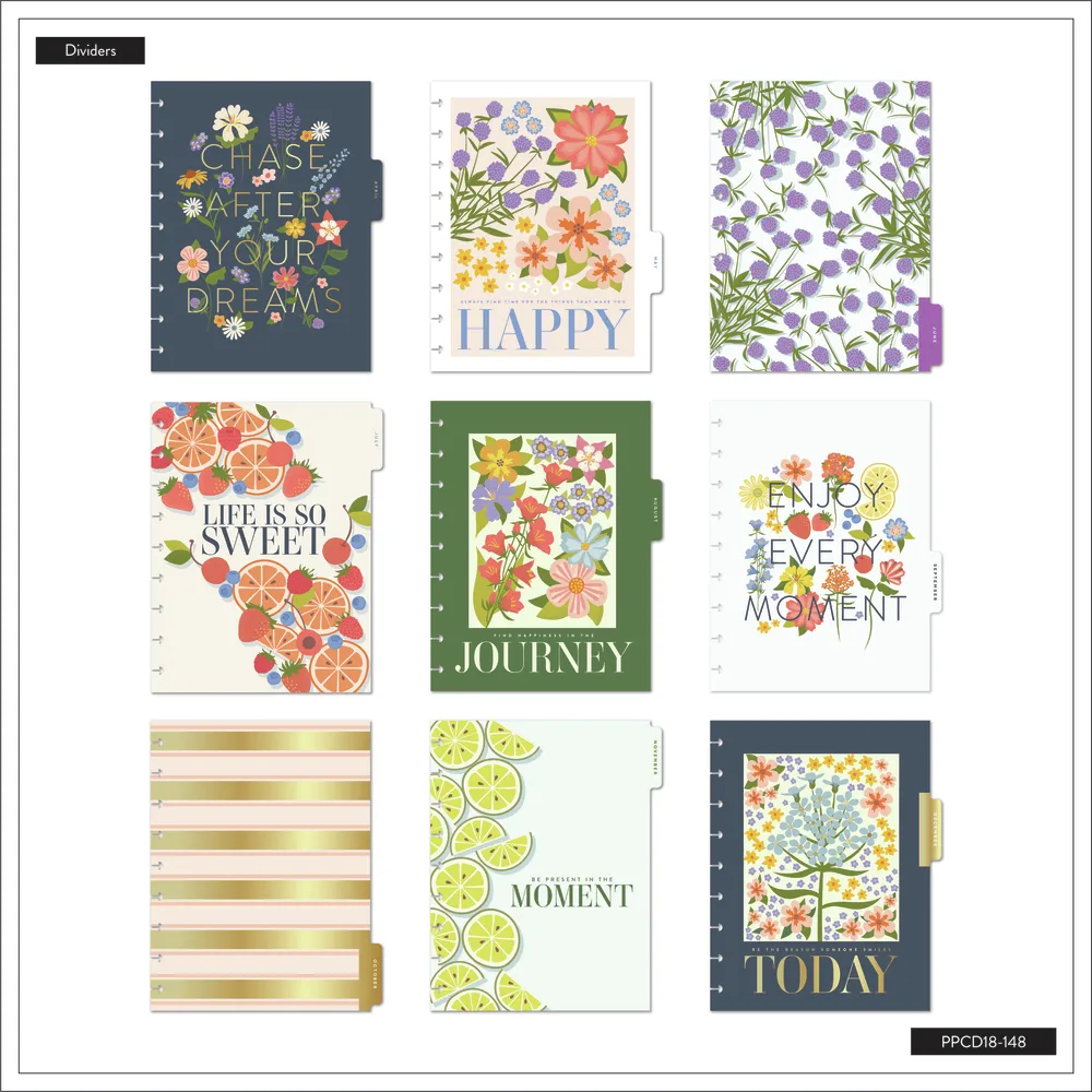 2024 Spring Market Happy Planner - Classic Lined Vertical Layout - 18 Months