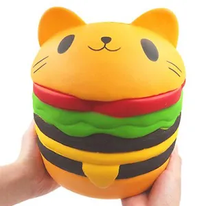 22*19*19cm Oversized cat burger Squishy Slow rebound Decompression vent toys for kids,adult AZ12801