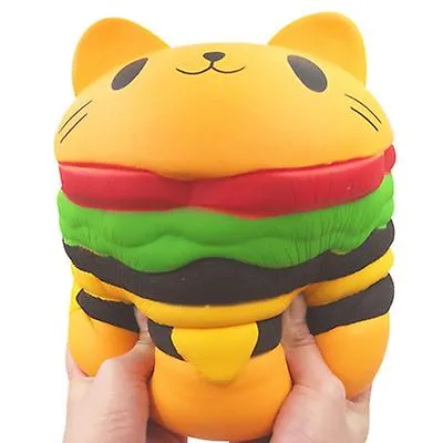 22*19*19cm Oversized cat burger Squishy Slow rebound Decompression vent toys for kids,adult AZ12801