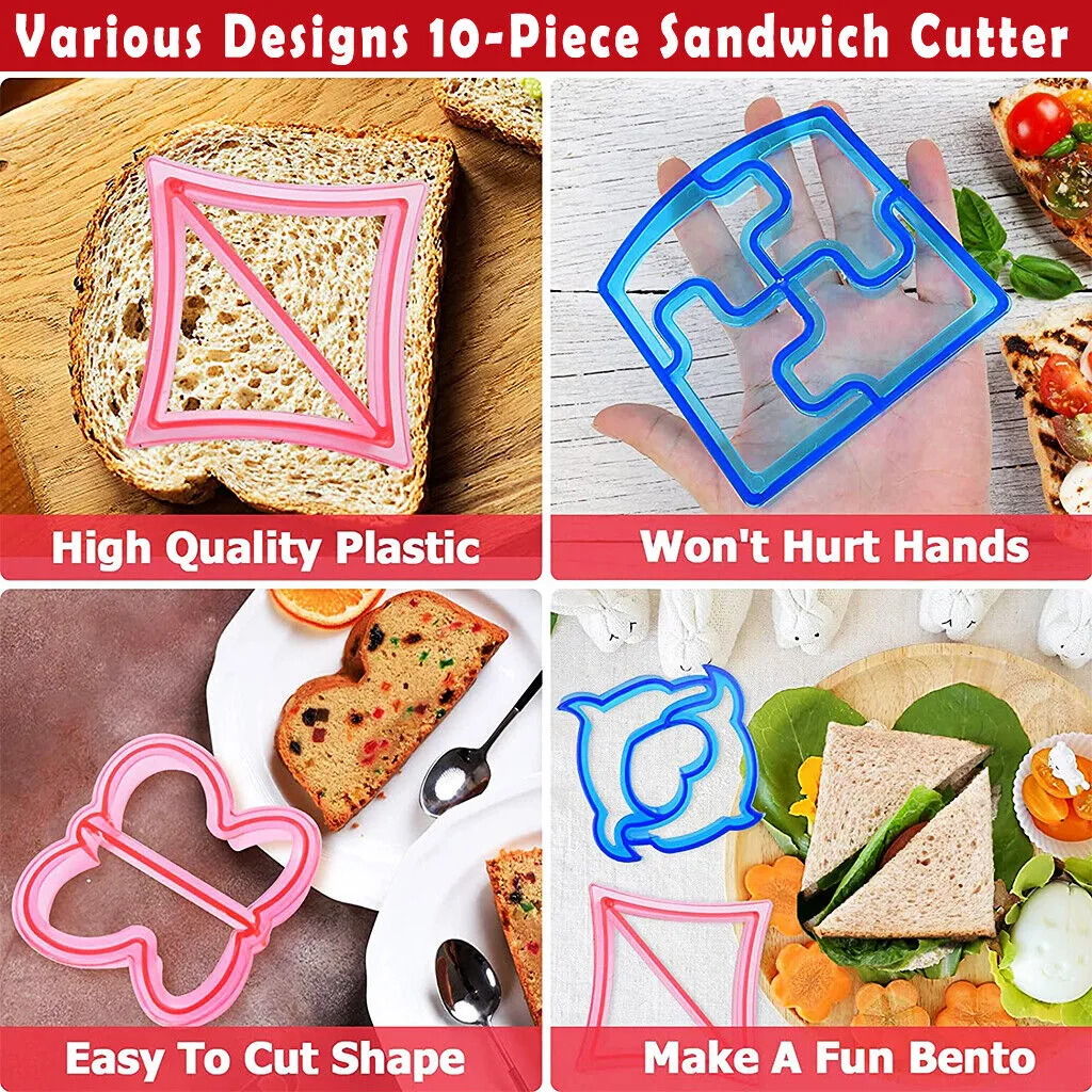 31 PCS Sandwich Cutter | Kids DIY Toast Mold | Bread Food Moulds | Xmas Gift