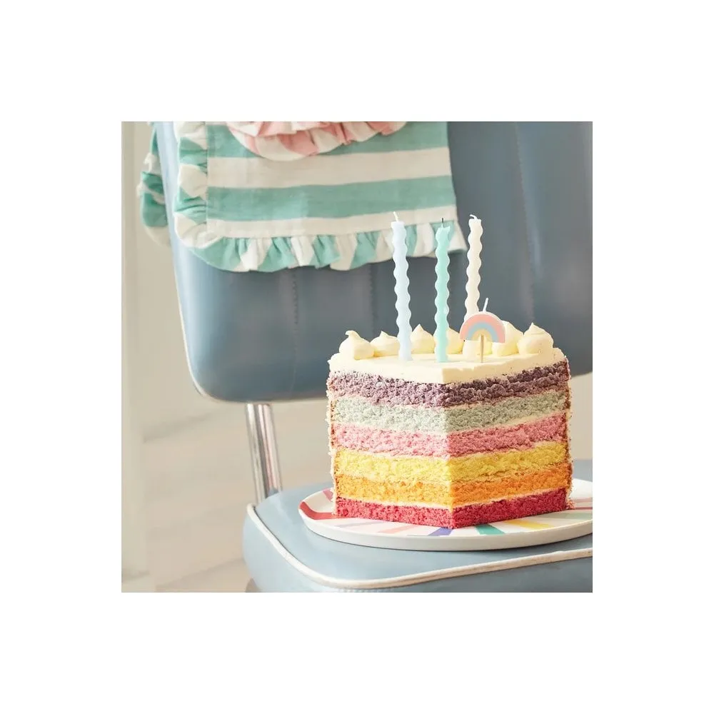 5 Rainbow Birthday Candles