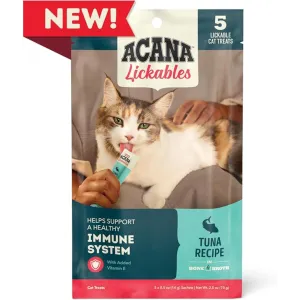 Acana Lickables Healthy Immune System Tuna Recipe Cat Treats, 2.5 oz, 5 count