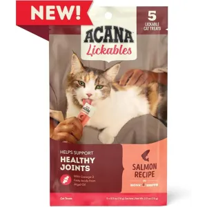 Acana Lickables Healthy Joints Salmon Recipe Cat Treats, 2.5 oz, 5 count