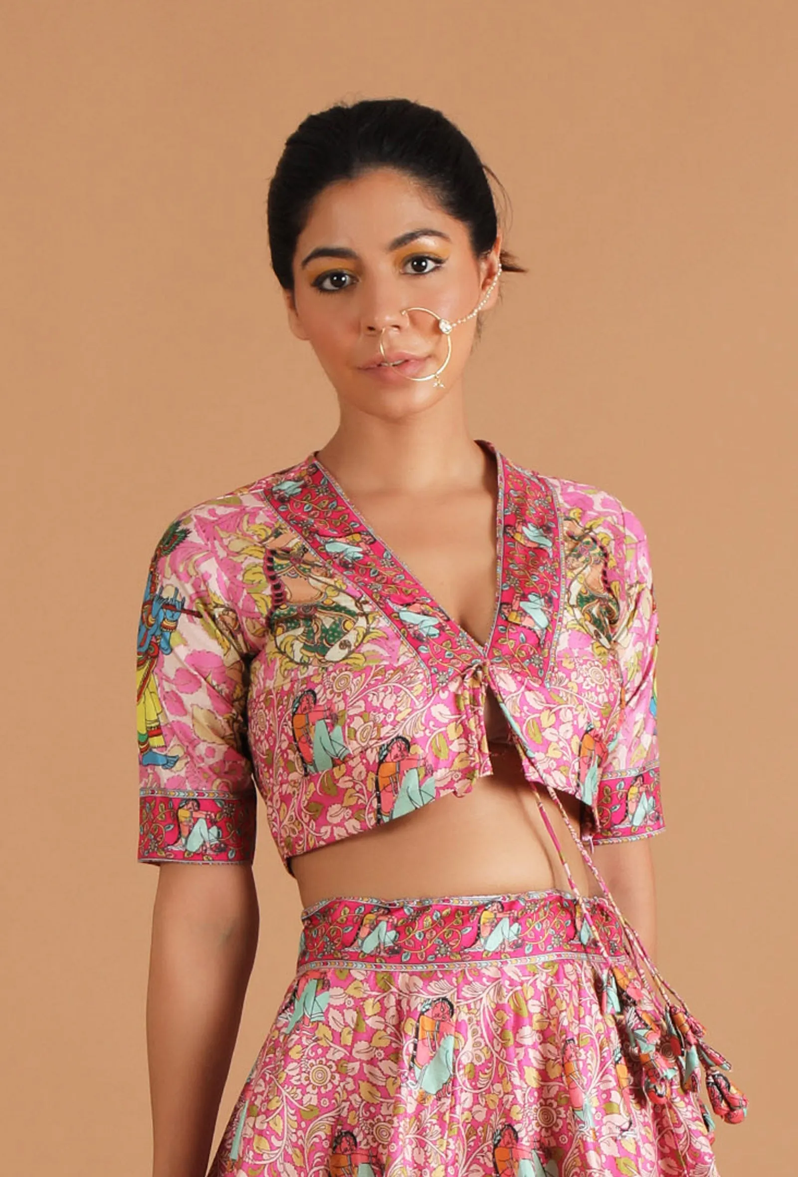 Anika Allover Kalamkari Blouse