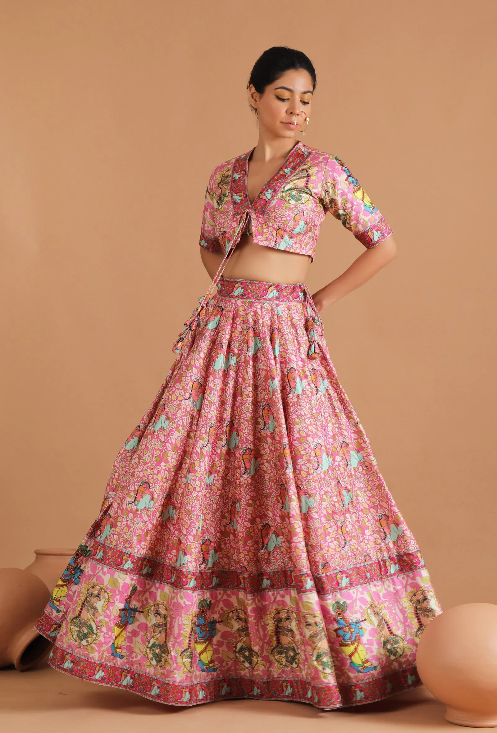 Anika Allover Kalamkari Blouse