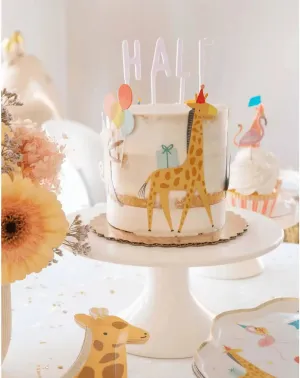 Animal Parade Cake Wrap & Toppers (x 6)