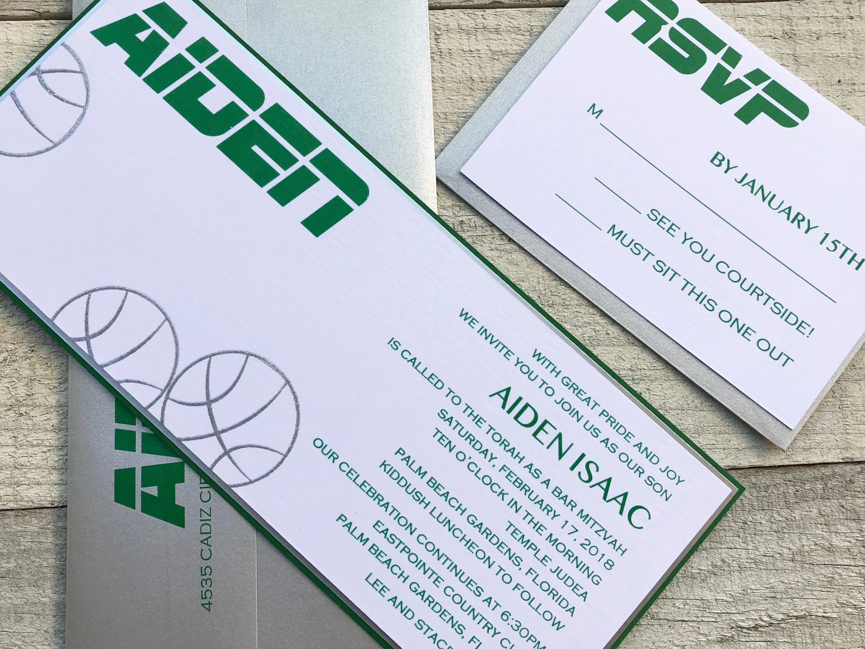 Basketball Themed Invitation