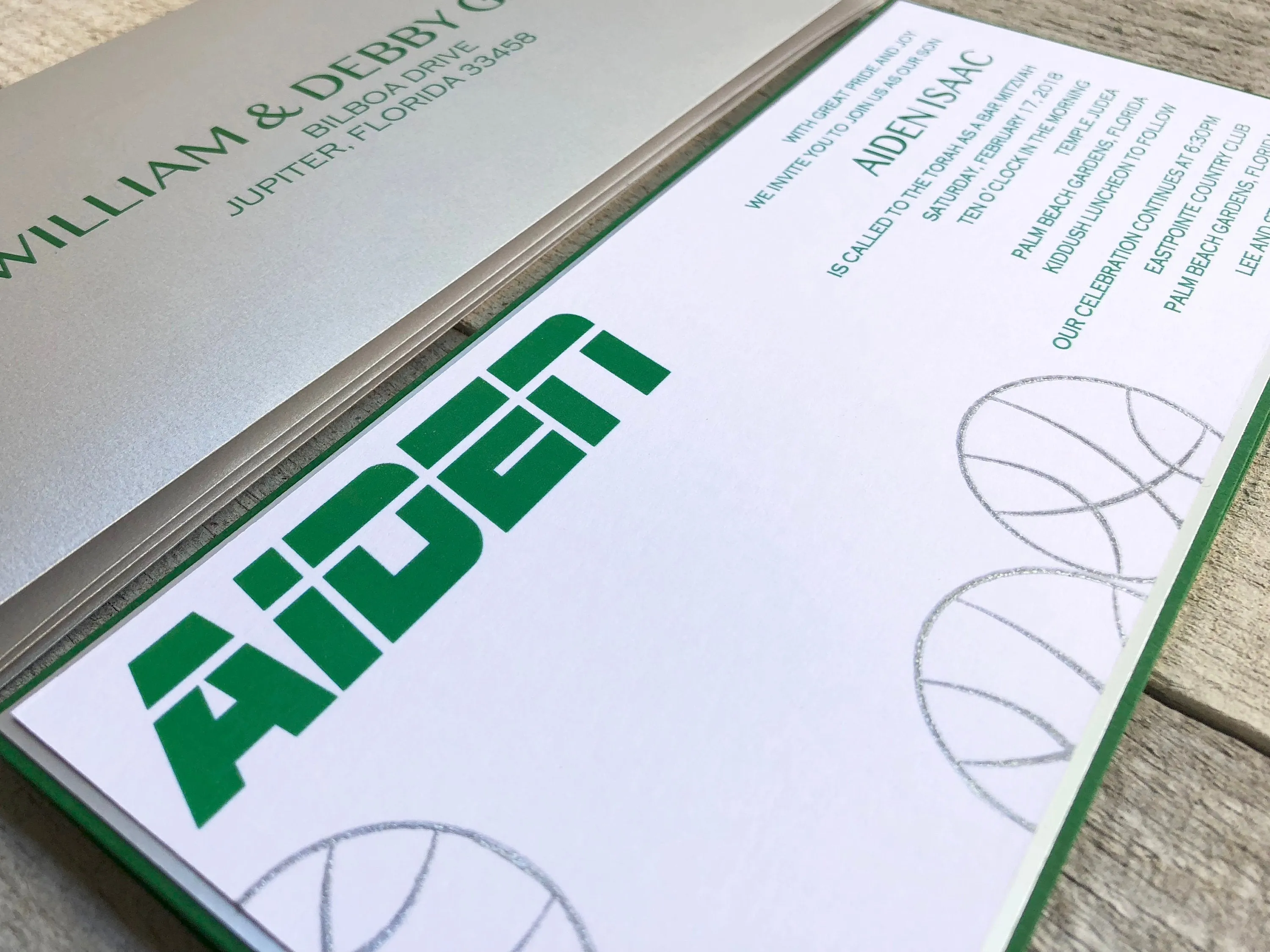 Basketball Themed Invitation