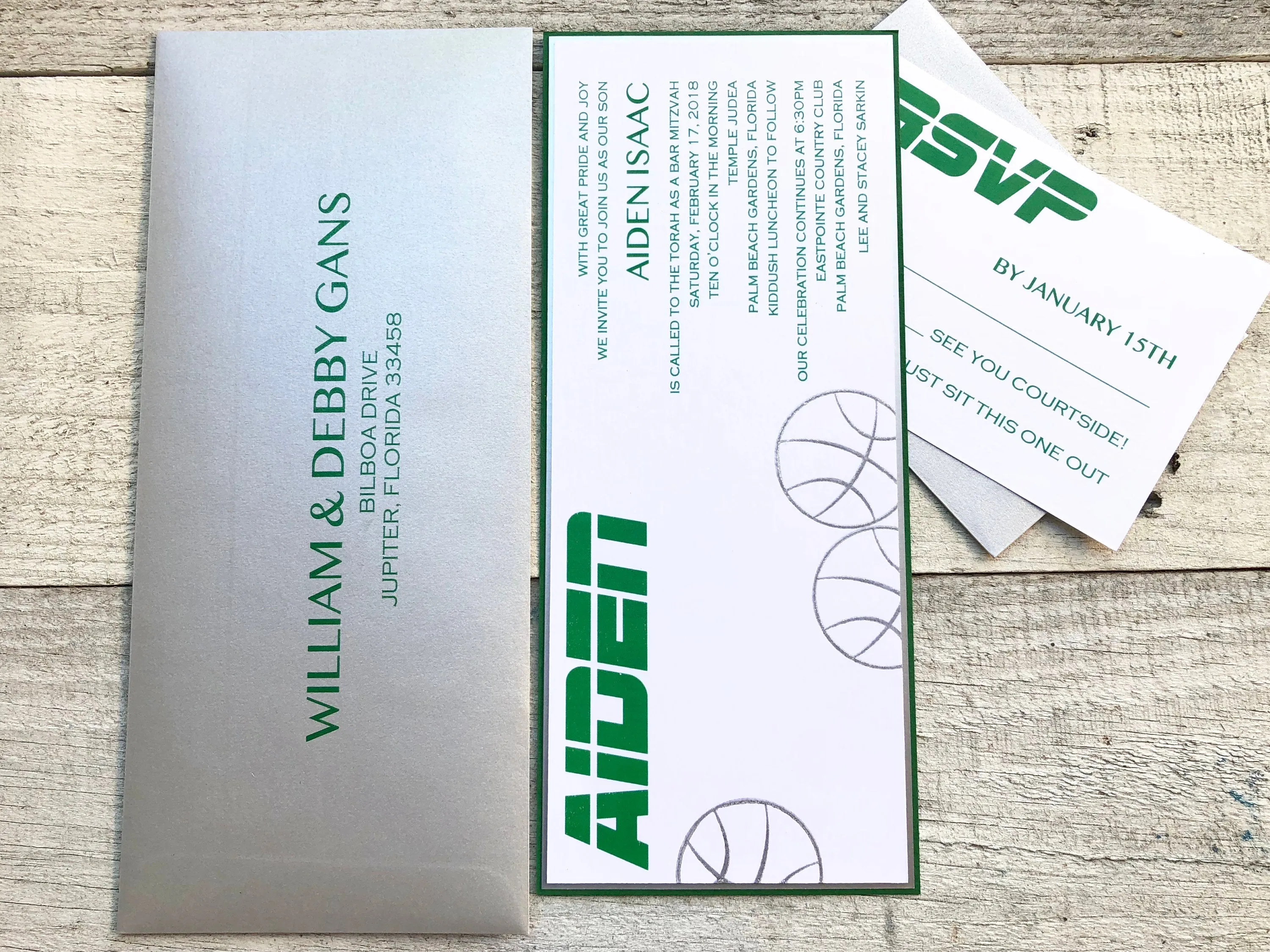 Basketball Themed Invitation