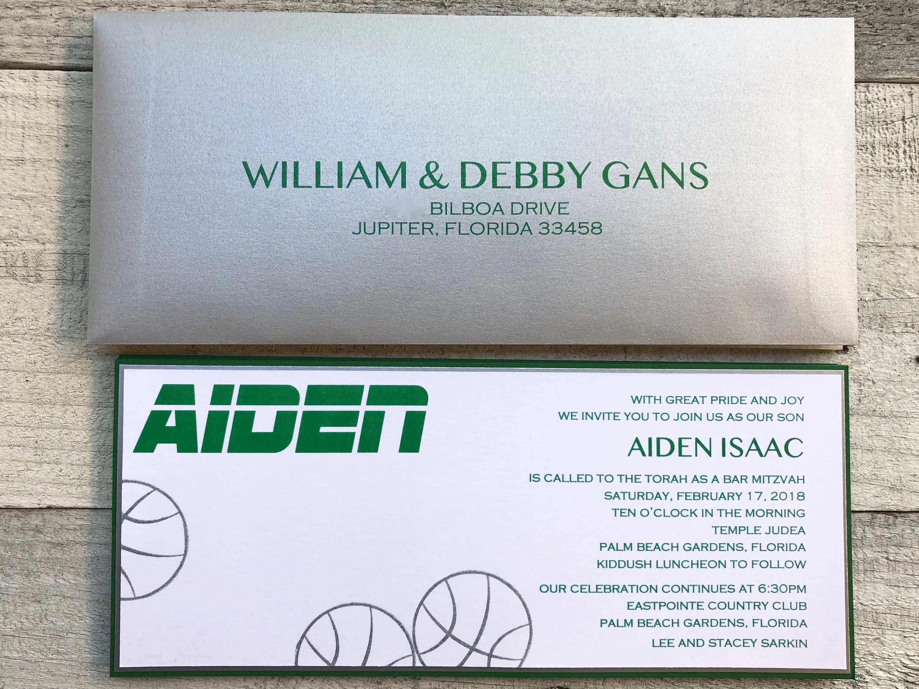 Basketball Themed Invitation