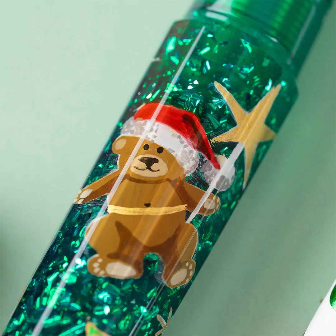 Benu Euphoria Christmas Edition Fountain Pen Bear-y Merry Christmas