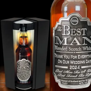 Best Man Whisky Gift Set Bottle & Box 2024