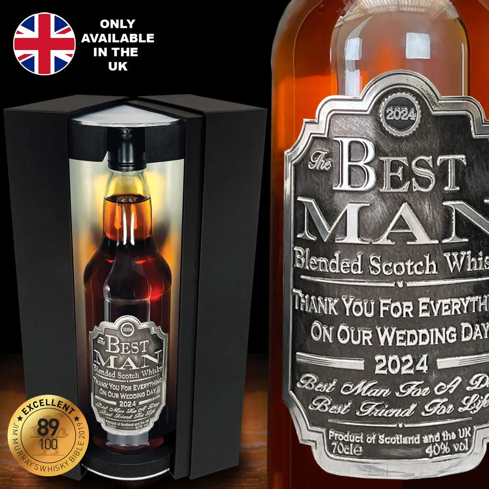 Best Man Whisky Gift Set Bottle & Box 2024