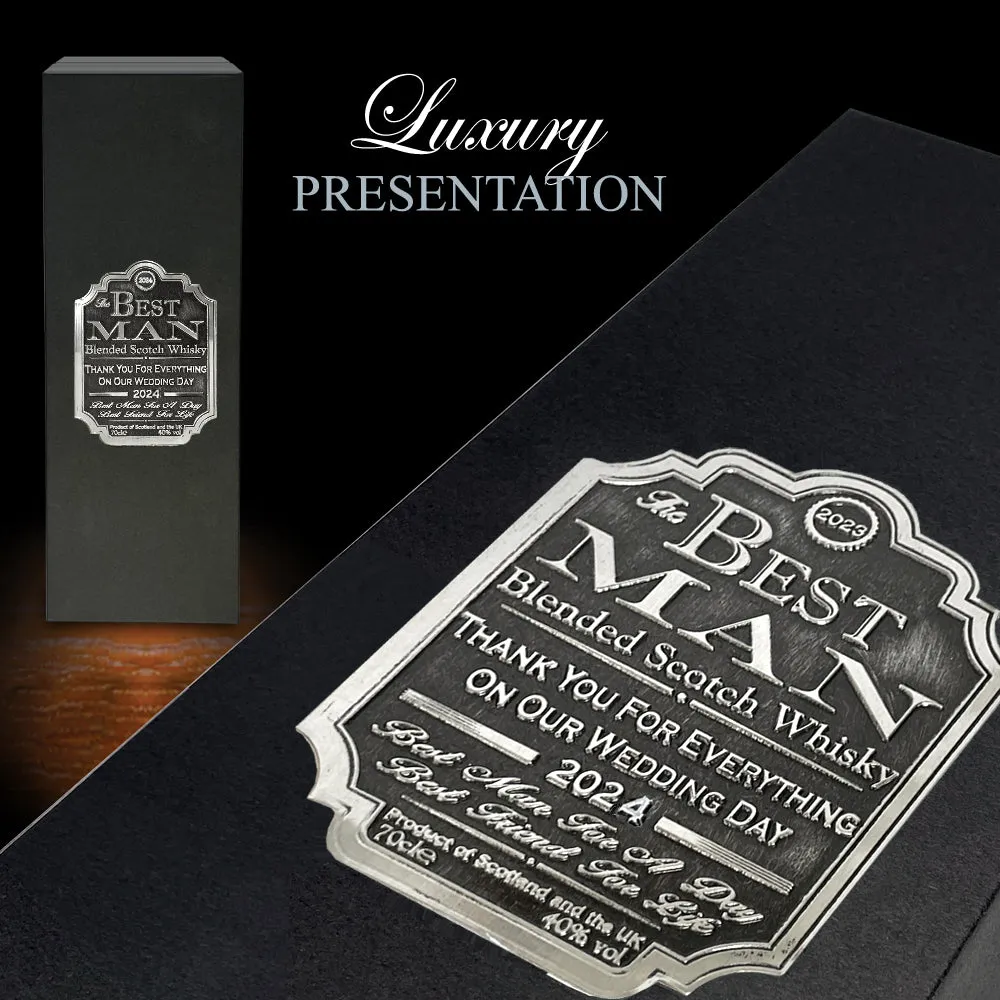Best Man Whisky Gift Set Bottle & Box 2024