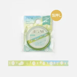 BGM Gold Soap Bubbles Washi Tape