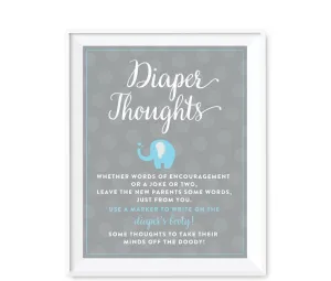 Boy Elephant Diaper Thoughts Fun Activities