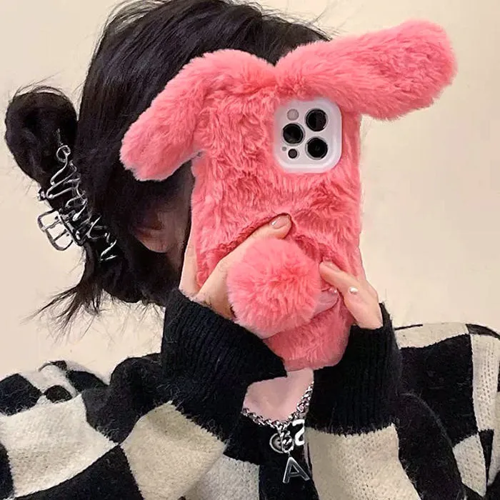 Bunny Ears Furry iPhone Case