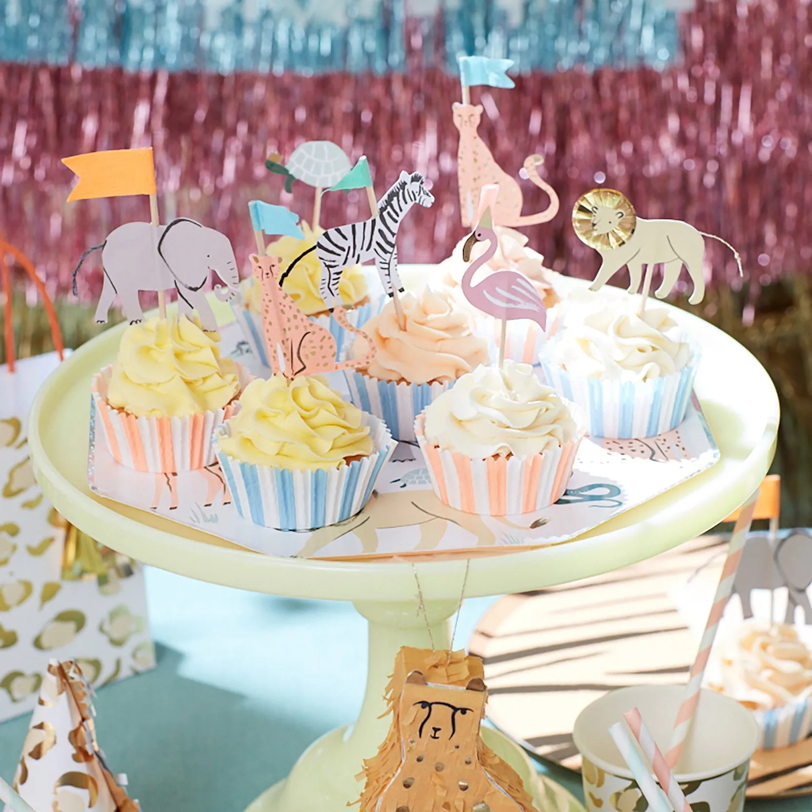 Cupcake Kit - Safari Animals