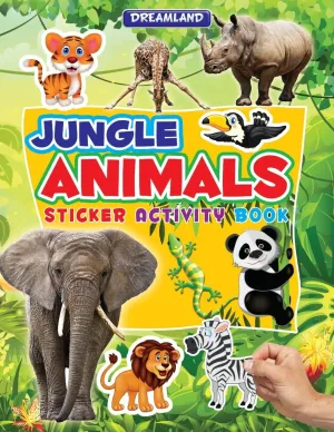 Dreamland Publications Sticker Activity Book- Jungle Animals