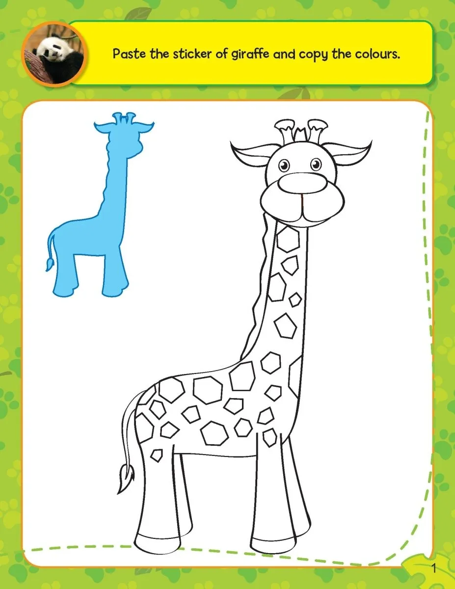 Dreamland Publications Sticker Activity Book- Jungle Animals