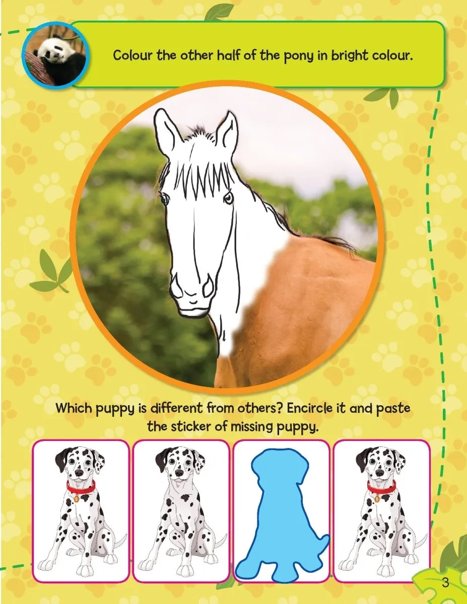 Dreamland Publications Sticker Activity Book- Jungle Animals