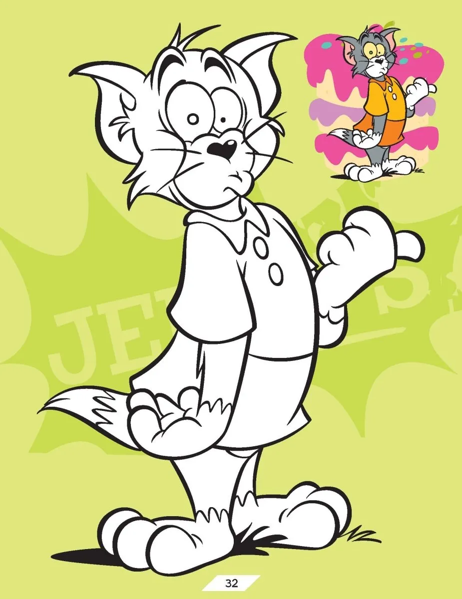 Dreamland Tom And Jerry Copy Colouring Book