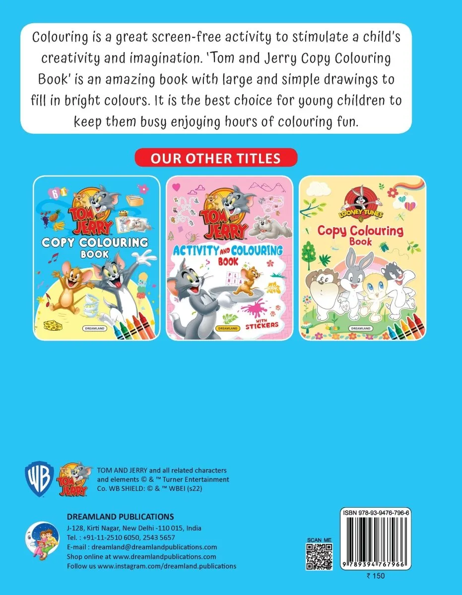 Dreamland Tom And Jerry Copy Colouring Book