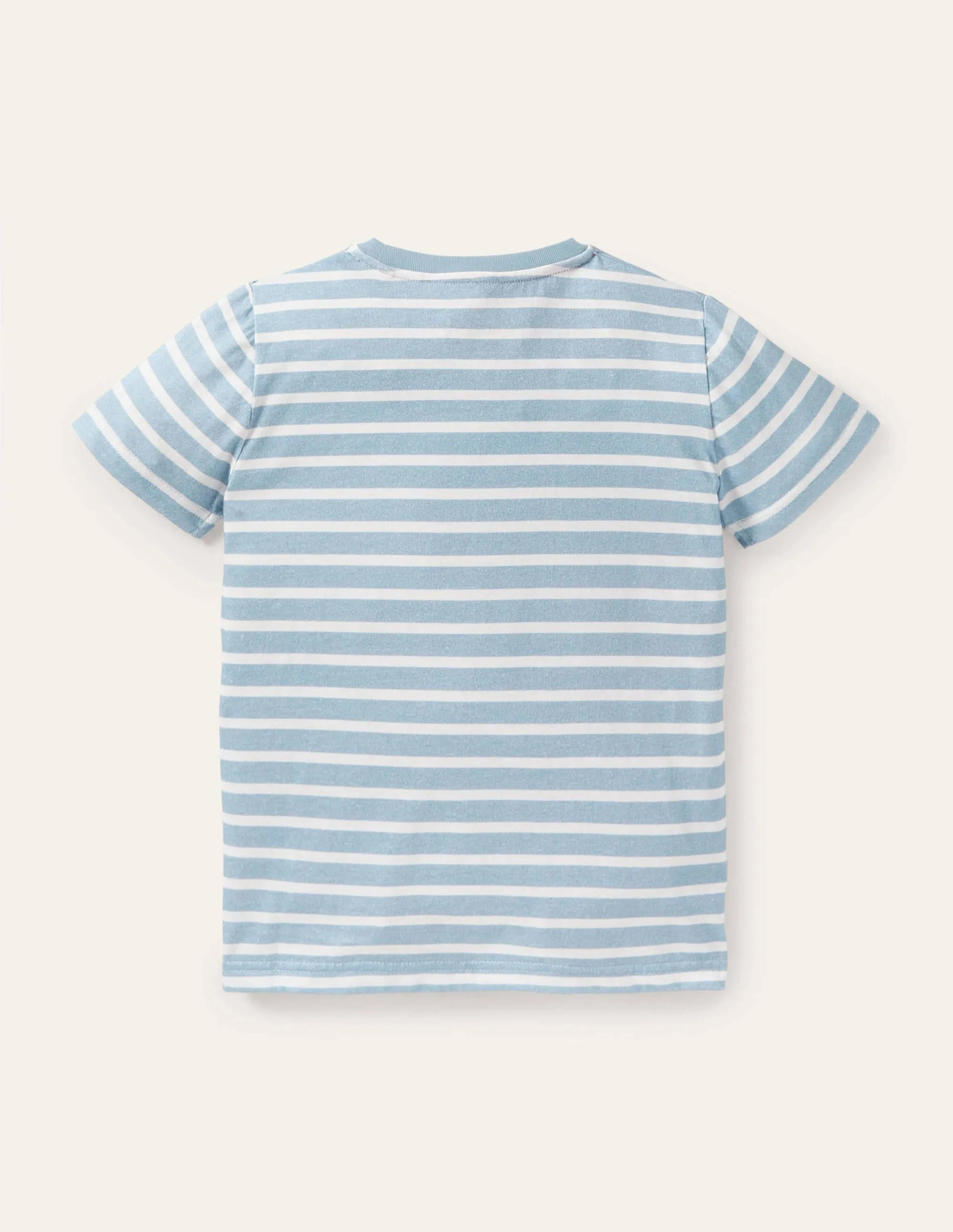Easter Appliqué T-shirt-Bright Bluebell/Ivory Chickens