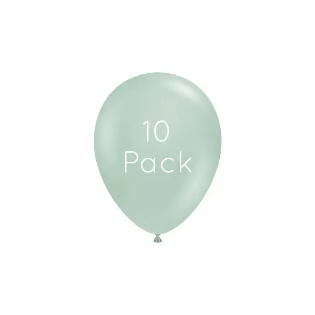 Empower Mint Mini Balloons - 10 Pkt