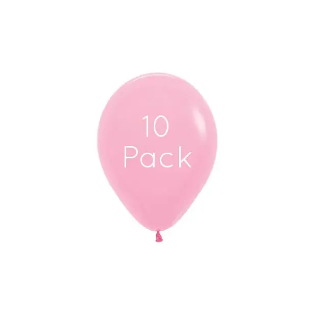 Fashion Pink Mini Balloons - 10 Pkt