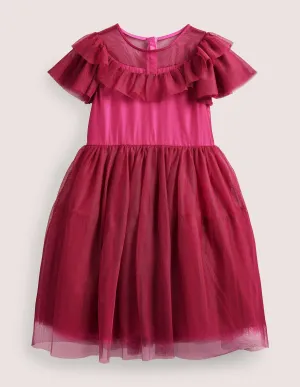 Frilly Tulle Dress-Damson