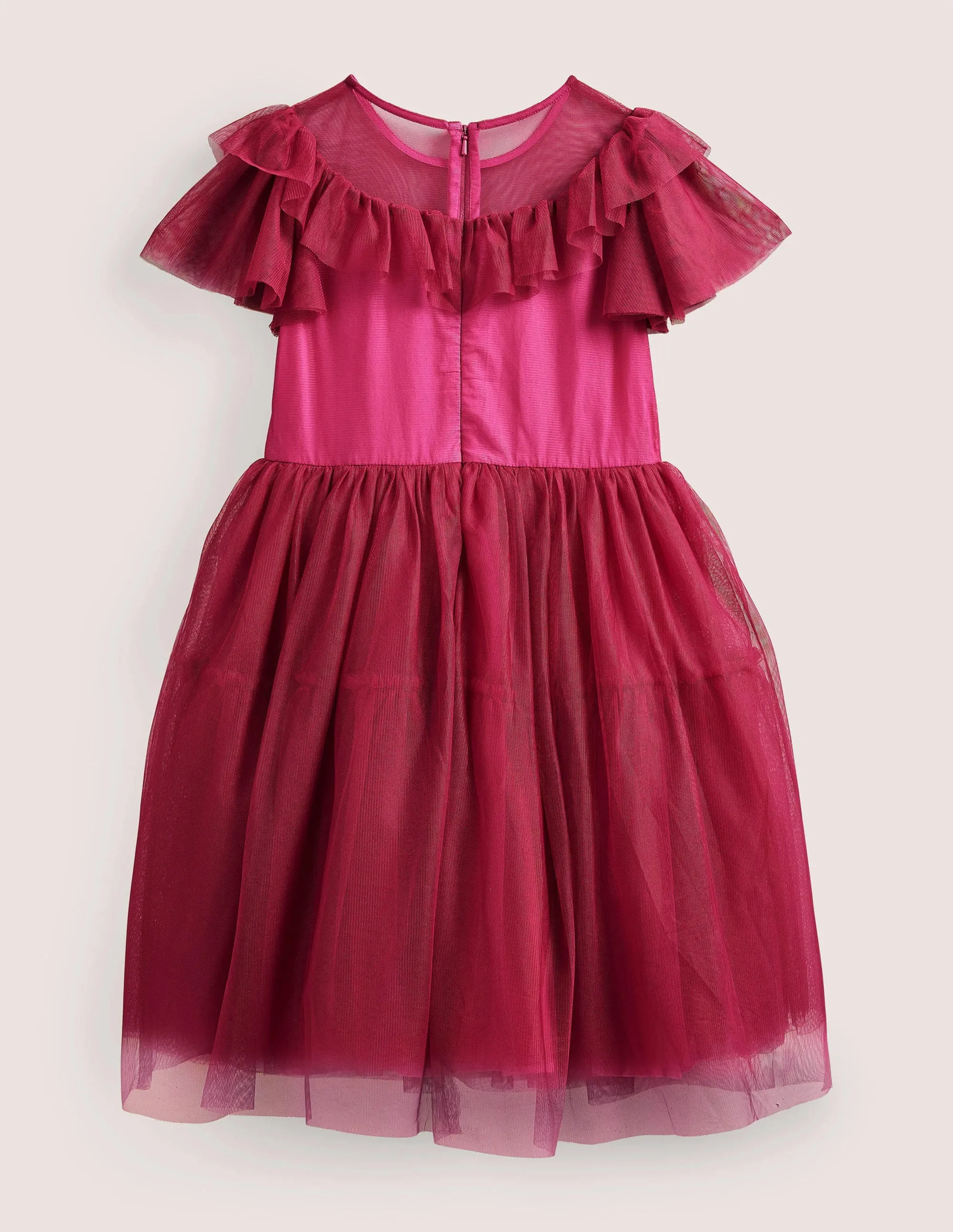 Frilly Tulle Dress-Damson
