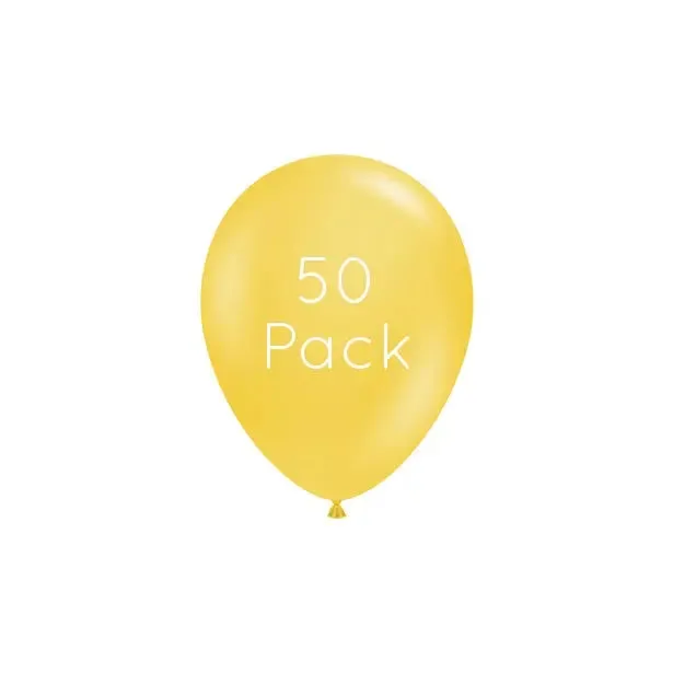 Goldenrod Mini Balloons - 50 Pkt