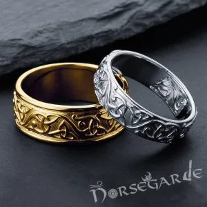 Handcrafted Celtic Heart Band - Gold