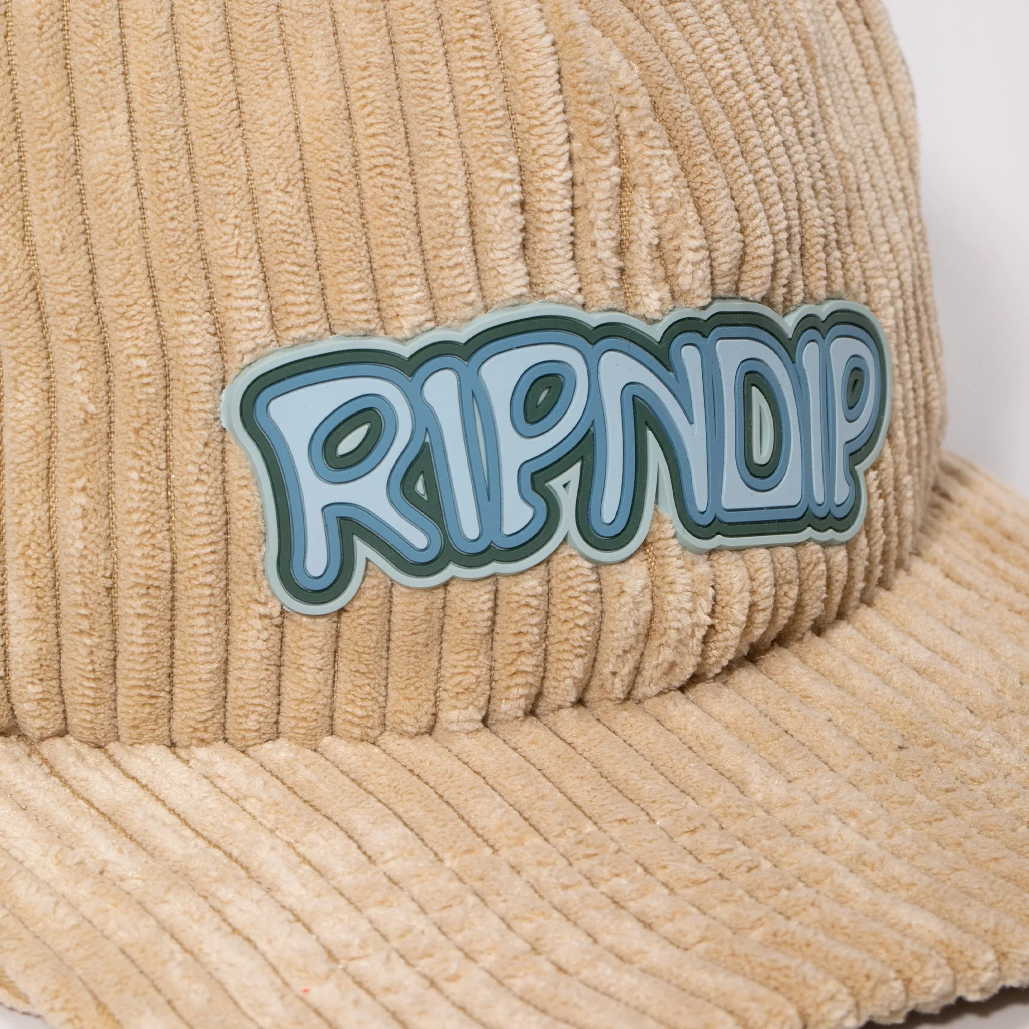 Intertwined 6 Panel Corduroy Strapback (Khaki)
