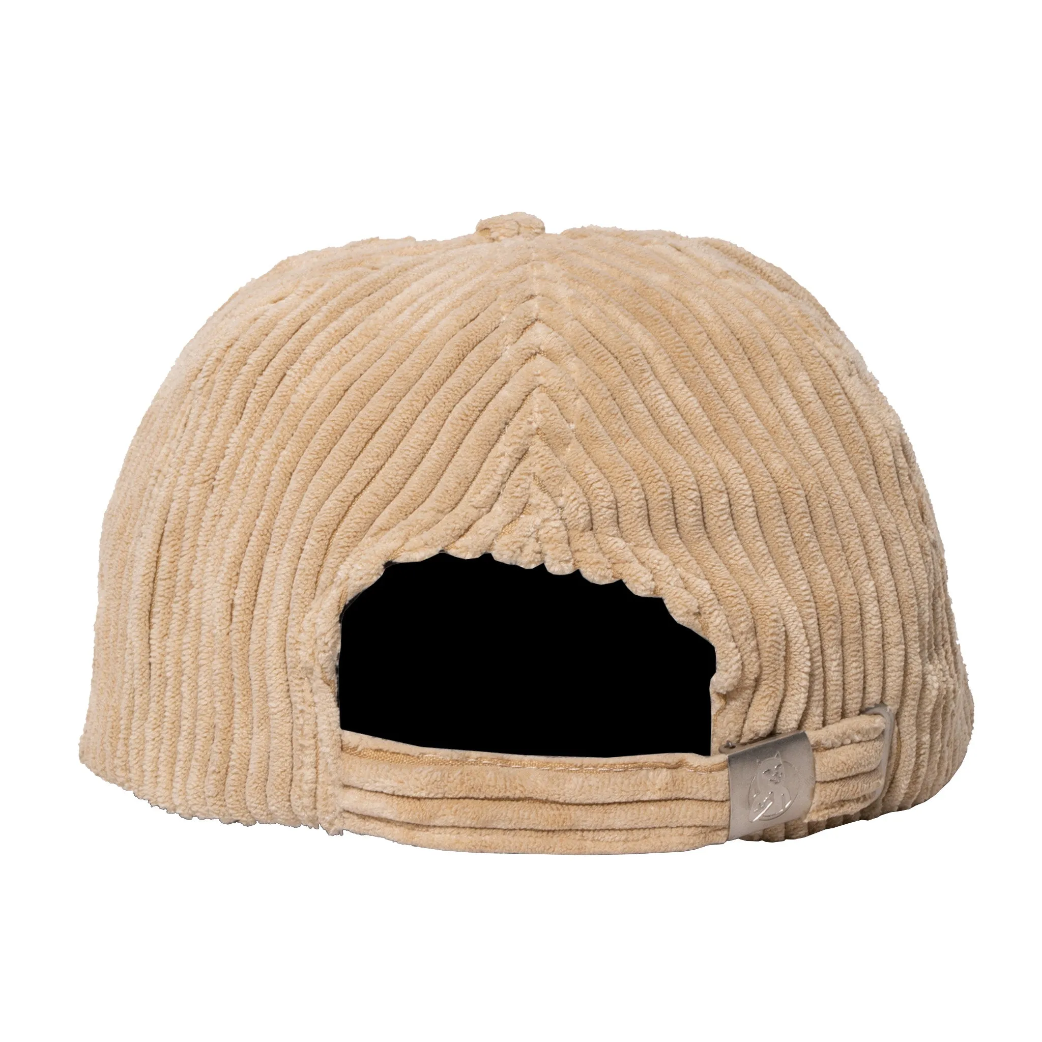 Intertwined 6 Panel Corduroy Strapback (Khaki)