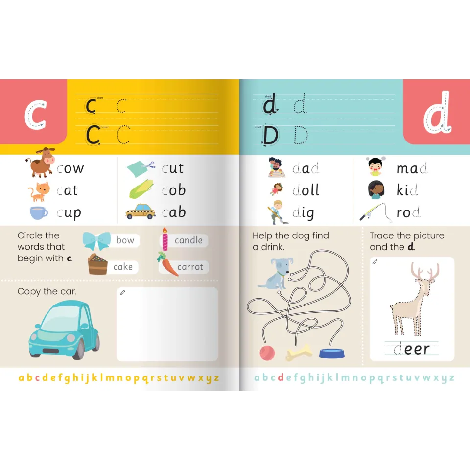Junior Explorers Write & Wipe Book: Alphabet
