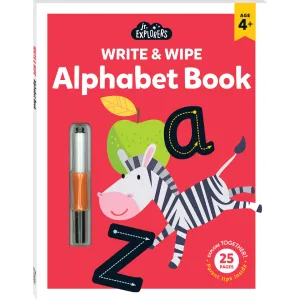 Junior Explorers Write & Wipe Book: Alphabet