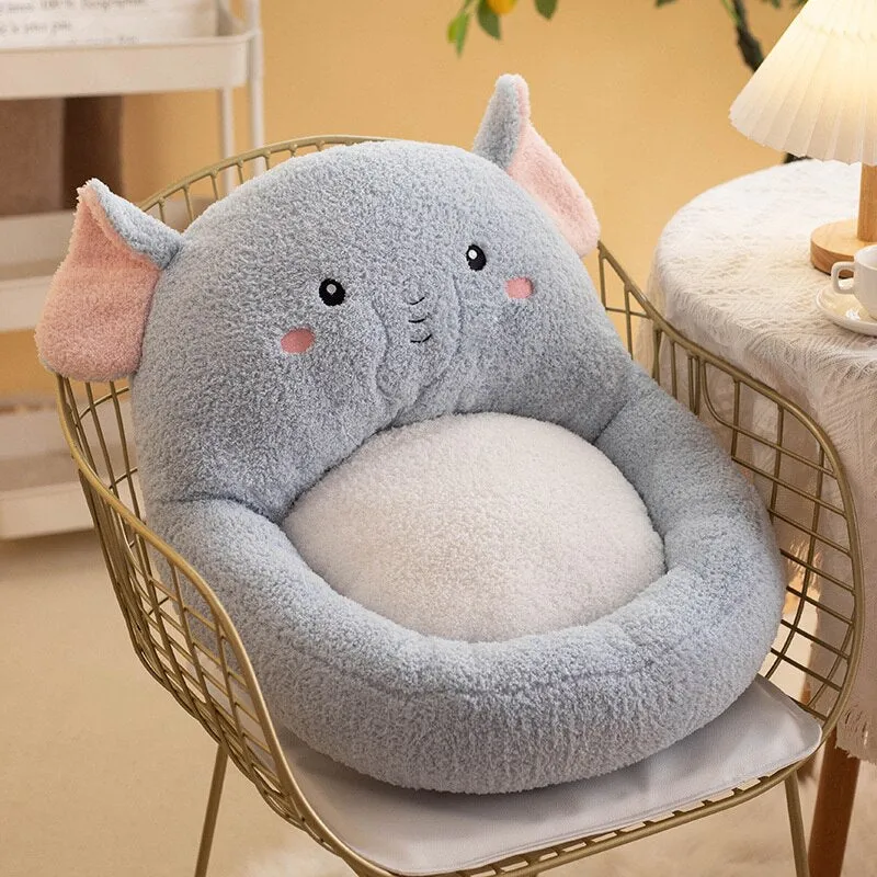 Kawaii Soft Animal Seat Cushion