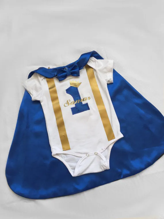 Little Prince Birthday Cake Smash Outfit