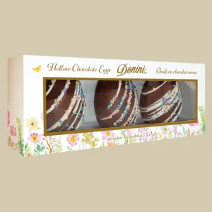 Milk Chocolate Hollow Decorated Eggs (3pc) (SALE)