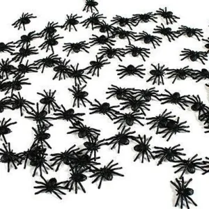 Mini Plastic Spider 50pk