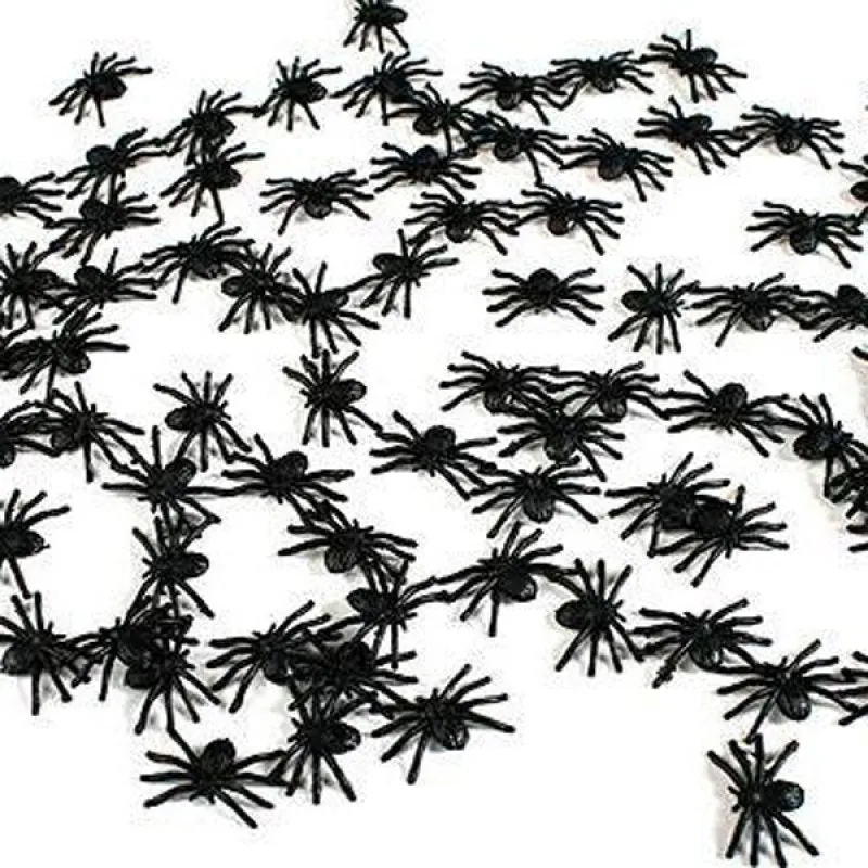 Mini Plastic Spider 50pk