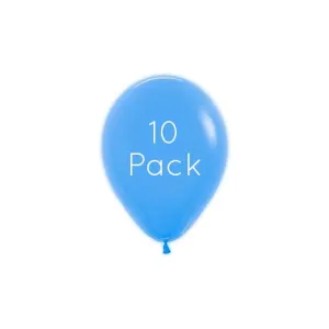 Neon Blue Mini Balloons - 10 Pkt