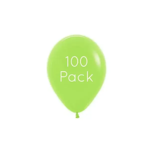 Neon Green Mini Balloons - 100 Pkt